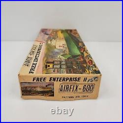 Rare Vintage 1967 Airfix Free Enterprise II Ship Boat Model Kit 1/600 England