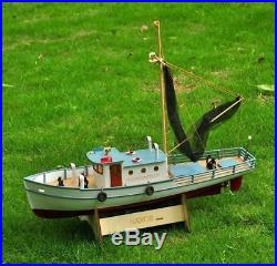 Rc Fishing Ship Scale 1x25 Classic Wood Boat Vessels Remote Control Model Kit