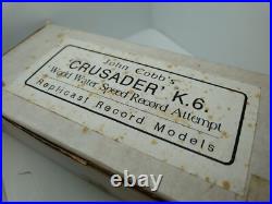 Replicast Record Models 1/43 Crusader K6 World Water Speed Record 1952. Wow Rare