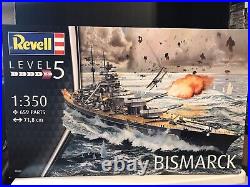 Revell 05040 Bismarck Battleship Model Kit-nib-1350 Scale