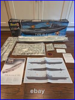 Revell 172 German U-boat Submarine Type IX C-40 U190 Model Kit Open Box