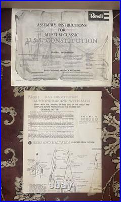 Revell 1978 USS Constitution Ship Model Kit Museum Classics