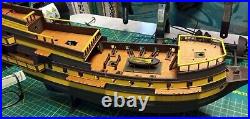 Revell 1/96 man o war model ship kit - BUILT KIT