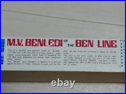 Revell M. V. Benledi Cargo Liner Ship Plastic Model Kit Vintage