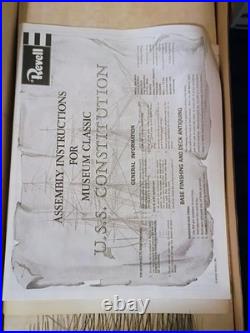 Revell Museum Classics USS Constitution Model Ship Vintage 1978 Sealed Inside