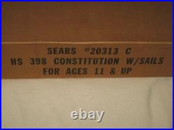 Revell USS Constitution Old Ironside Ship 196 Scale 1976 Plastic Model Kit H398