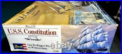 Revell USS Constitution Old Ironside Ship 196 Scale 1976 Plastic Model Kit H398