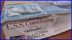 Revell USS Constitution Old Ironsides Ship 196 1976 Plastic Model Kit H398