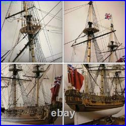 Royal Caroline 1/50 Wooden Ship Model Kit French Sailing Boat DIY Gift Ornament