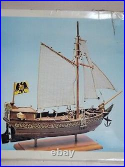 Royal Yacht 1661 Sailing Ship Modellbau Wooden Kit COMPLETE West Germany 6662