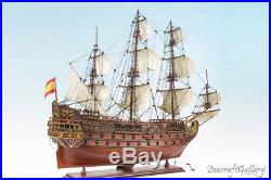 SAN FELIPE HANDCRAFTED WOODEN MODEL TALL SHIP BOAT 1690 GIFT DECORATION 95cm