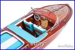 SEACRAFT GALLERY Riva Aquarama Lamborghini Wooden Model Speed Boat Ship 90cm