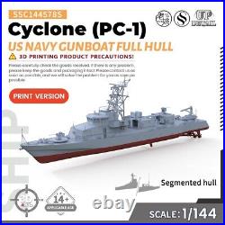 SSC144578S 1/144 Military Model Kit US Navy Cyclone (PC-1) Gunboat Full Hull