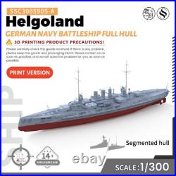 SSC300590S-A 1/300 Military Model Kit German Navy Helgoland Battleship Full Hull