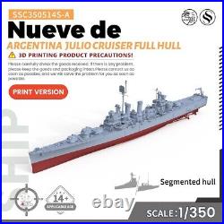 SSC350514S-A 1/350 Military Model Kit Argentina Nueve de Julio Cruiser Full Hull