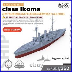 SSC350536S-A 1/350 IJN Tsukuba class Ikoma Battlecruiser 1912 Full Hull