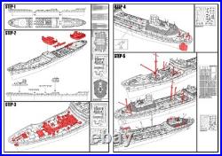 SSC350722S-A 1/350 Military Model Kit USN Ohio Cargo Ship FULL HULL
