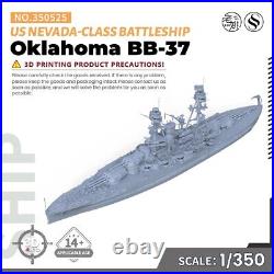 SSMODEL 350525 1/350 Model Kit US Oklahoma Nevada-class Battleship BB-37