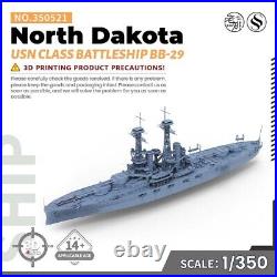 SSMODEL SS350521 1/350 Military Model Kit USN North Dakota Class Battleship BB29 SSMODEL SS350521 1/350 Military Model Kit USN North Dakota Class Battleship BB29