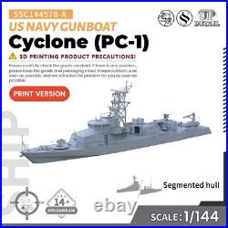 SSMODEL SSC144578-A 1/144 Military Model Kit US Navy Cyclone (PC-1) Gunboat