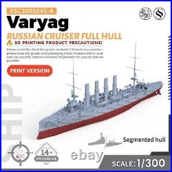 SSMODEL SSC300504S-A 1/300 Military Model Kit Russian Varyag Cruiser Full Hull