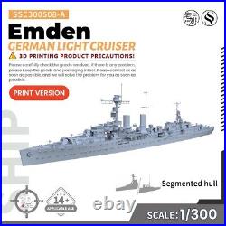 SSMODEL SSC300508-A 1/300 Military Model Kit German Emden Light Cruiser