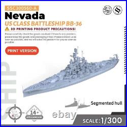 SSMODEL SSC300560-A 1/300 Military Model Kit US Nevada Class Battleship BB-36