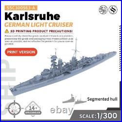 SSMODEL SSC300563-A 1/300 Military Model Kit German Karlsruhe Light Cruiser SSMODEL SSC300563-A 1/300 Military Model Kit German Karlsruhe Light Cruiser
