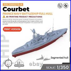 SSMODEL SSC350527S-A 1/350 Military France Navy Courbet Battleship Full Hull