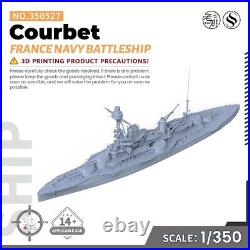 SSMODEL WOW WT 1350 Military Model Kit France Navy Courbet Battleship