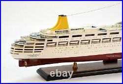 SS Canberra Handmade Wooden Ship Model 33 Scale 1/300