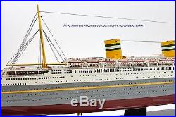 SS Niew Amsterdam Dutch Ocean Liner Ship Model 36.5 Museum Quality Scale 1250