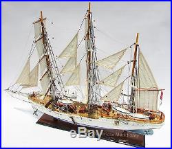 STATSRAAD LEHMKUHL Tall ship 38 Handcrafted Wooden Model Ship NEW