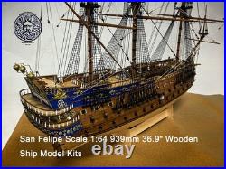 San Felipe Scale 164 939mm 36.9 Wooden Ship Model Kits