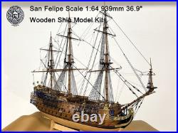 San Felipe Scale 164 939mm 36.9 Wooden Ship Model Kits