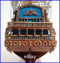 San Felipe Spanish Armada Galleon Tall Ship 19Built Wooden Model Boat Assembled
