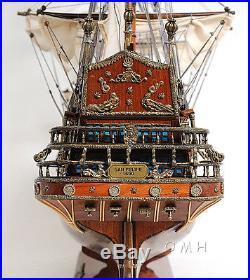 San Felipe Spanish Armada Galleon Tall Ship 37 Built Wood Model Ship Assembled