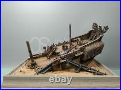 Scale 1/48 Black Pearl Wood Ship Kit Stranding Scene Sunken Pirate Ship 12.59'
