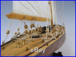 Scale 1/80 America's Cup Endeavour Sailboat wood ship model kit wood build boat
