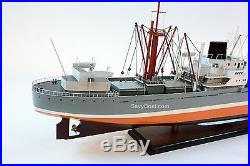 Seine Lloyd Cargo Ship 40 Handmade Wooden Container Ship Model NEW