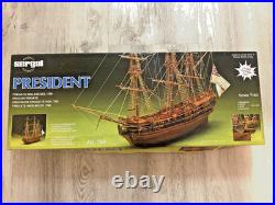 Sergal English Fregate President 160 Wooden Ship Model Kit New In Box