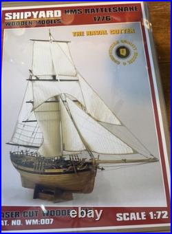 Shipways HMS Rattlesnake 1776 172 Scale Wood Ship Model Kit Museum Quality