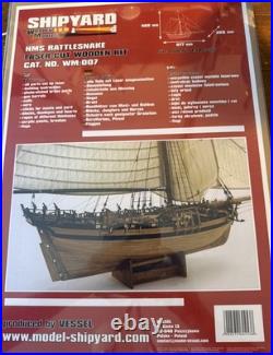 Shipways HMS Rattlesnake 1776 172 Scale Wood Ship Model Kit Museum Quality