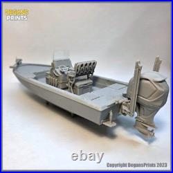 Skeeter SX230 Center Console Boat Model & trailer kit 1-24 scale diorama 3Dboat
