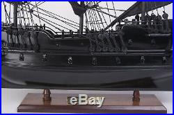 Small Black Pearl Caribbean Pirate Tall Ship Wood Model 20 Fully Assembled New