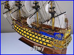 Soleil Royal 32 wood model ship historic French tall sailing boat