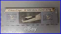 Sterling 32' Chris Craft Super Deluxe Enclosed Cruiser Vintage Model Ship Kit