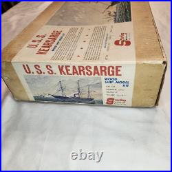 Sterling Models #d3 CIVIL War Uss Kearsarge Wood Ship Model Kit Rare! 32 3/4