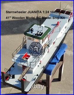 Sternwheeler JUANITA 124 1040mm 41 Wooden Model RC Model Ship Kit