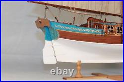 Sweden Yacht Sail Boat Scale 124 21 540 mm Wood Ship Model kit Shi cheng